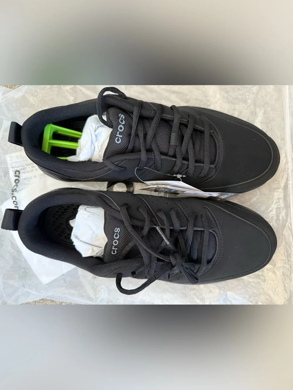CROCS Men's Black Low-Top Sneakers